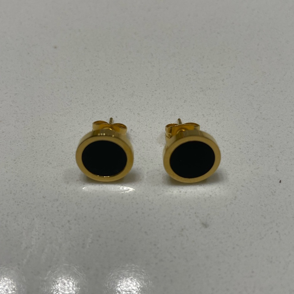 Black and Gold Studs